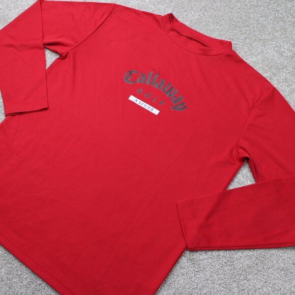 Callaway Golf X-Series Shirt Mens Large Red 100% Polyester Long Sleeve Pullover - Picture 3 of 13